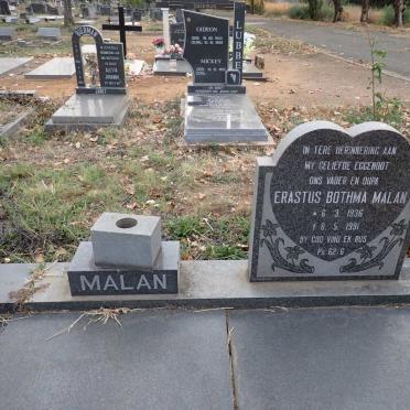 MALAN Erastus Bothma 1936-1991