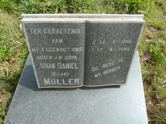 MULLER Johan Daniël 1916-19?4
