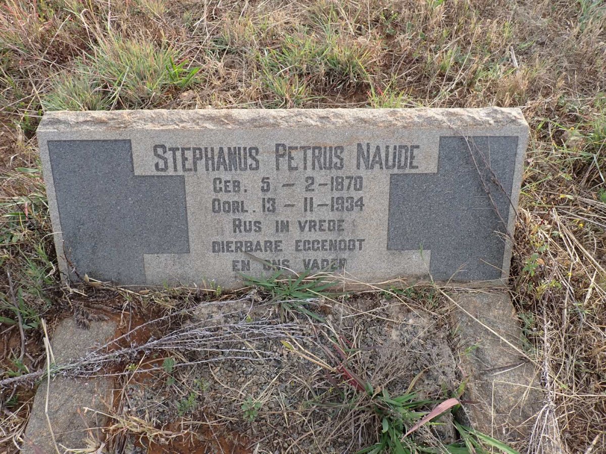 NAUDE Stephanus Petrus 1870-1934