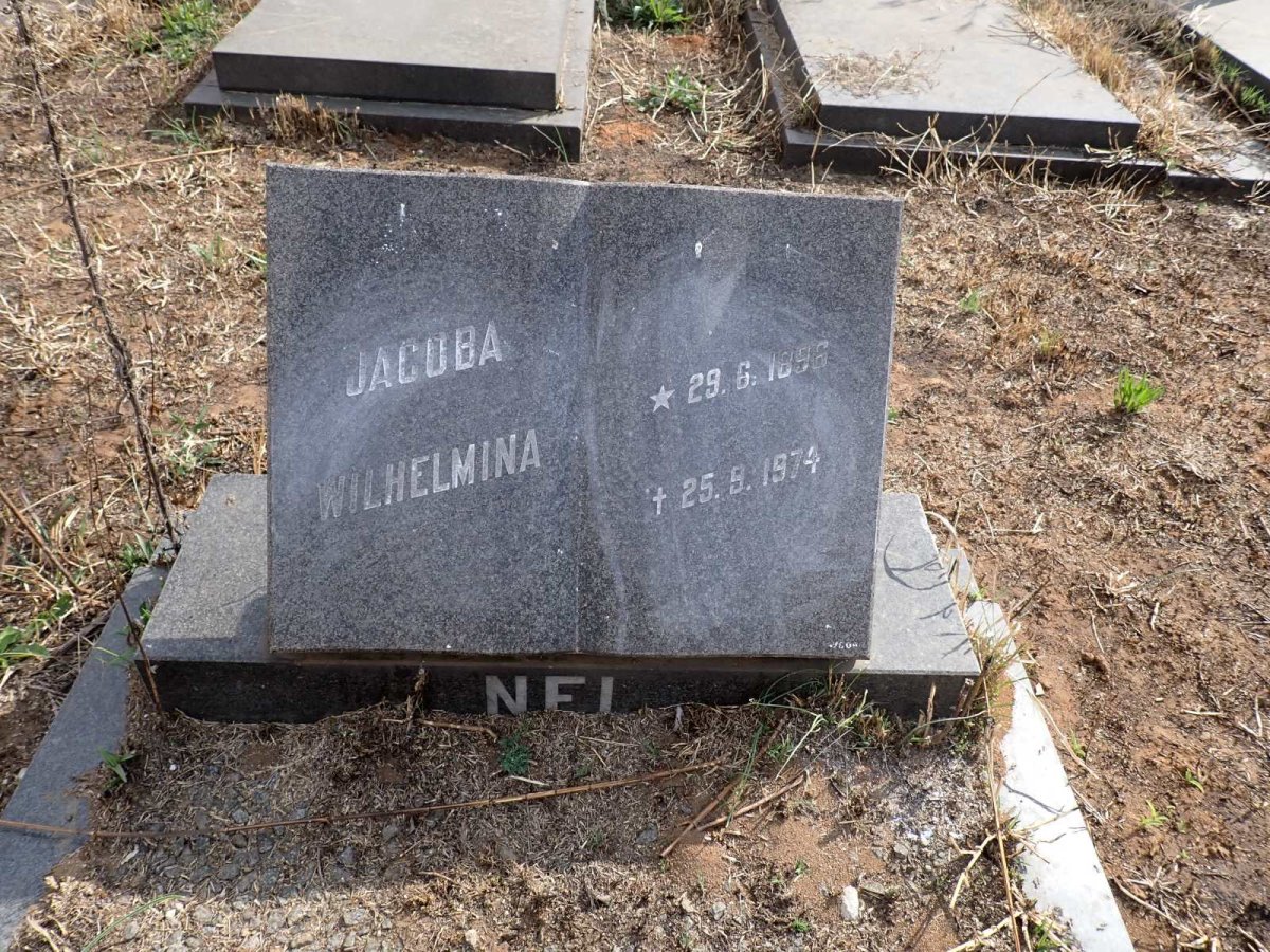 NEL Jacoba Wilhelmina 1896-1974