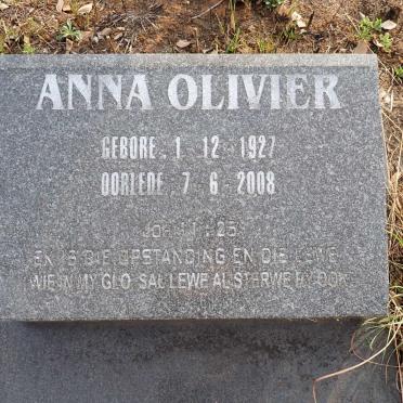 OLIVIER Anna 1927-2008