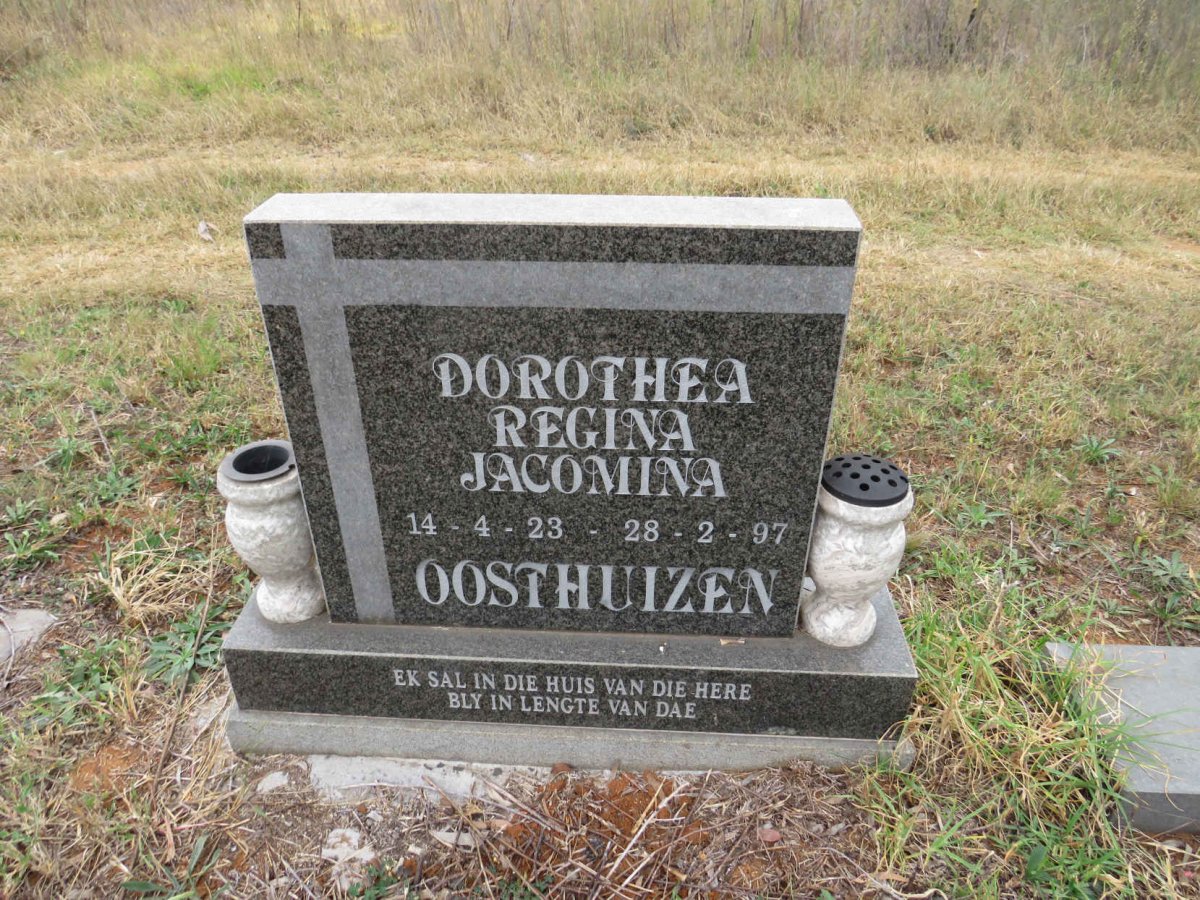 OOSTHUIZEN Dorothea Regina Jacomina 1923-1997