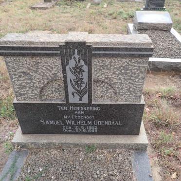 ODENDAAL Samuel Wilhelm 1882-1958