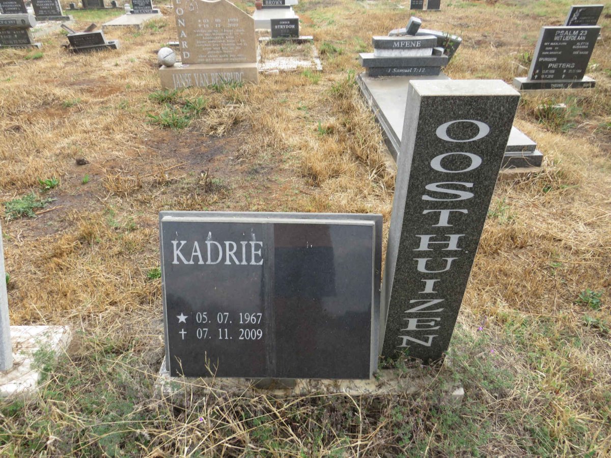 OOSTHUIZEN Kadrie 1967-2009