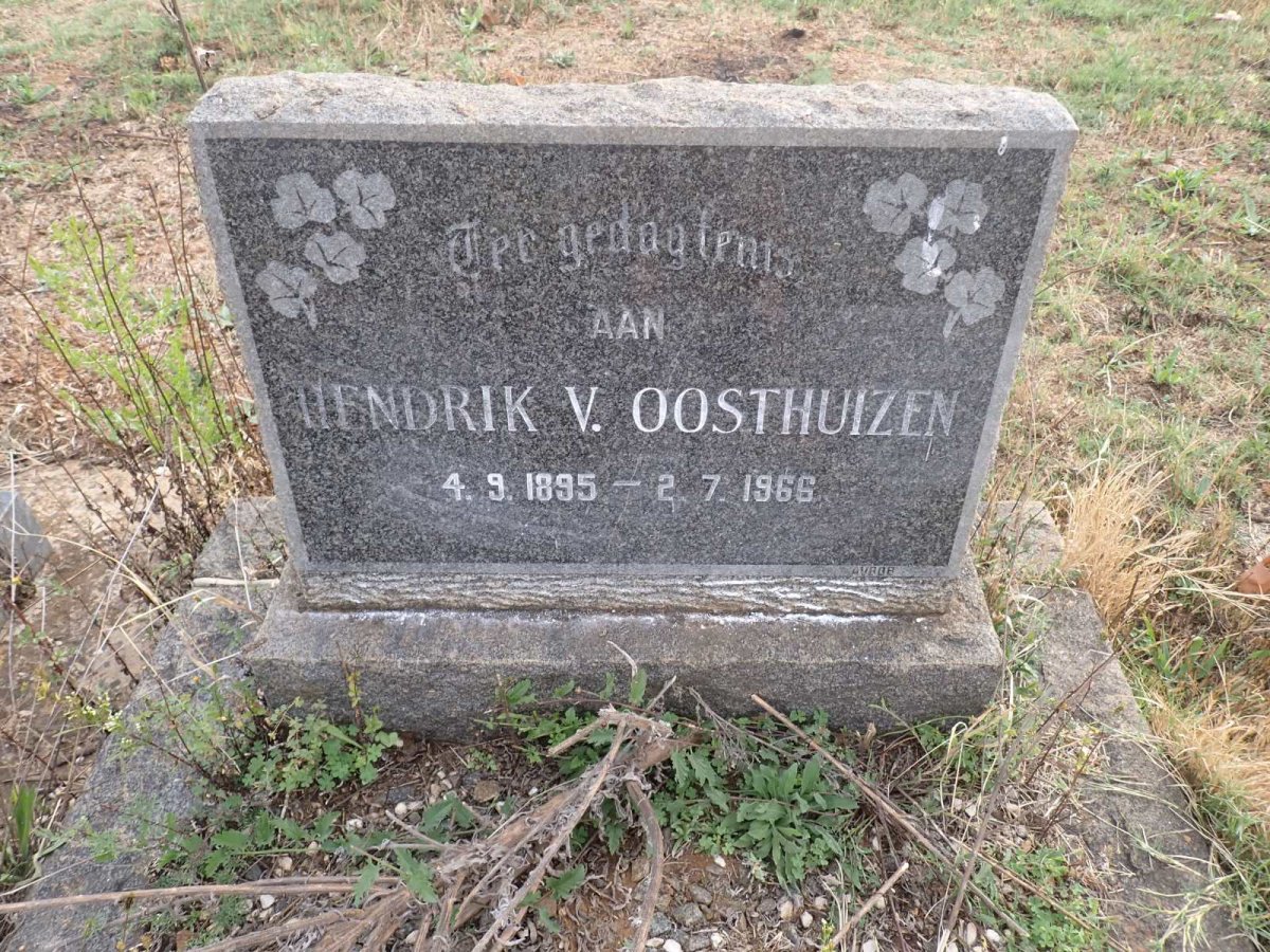OOSTHUIZEN Hendrik V. 1895-1966
