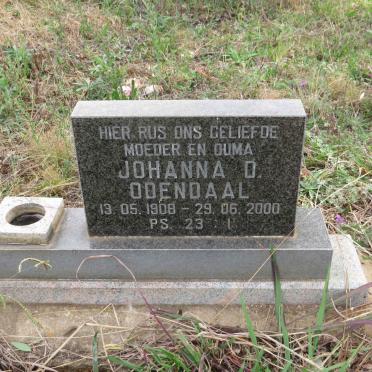 ODENDAAL Johanna D. 1908-2000