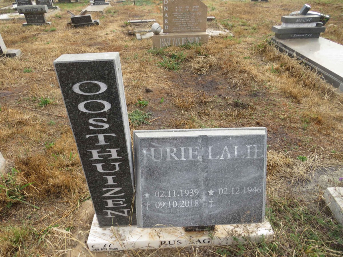 OOSTHUIZEN Jurie 1939-2018 & Lalie 1946-