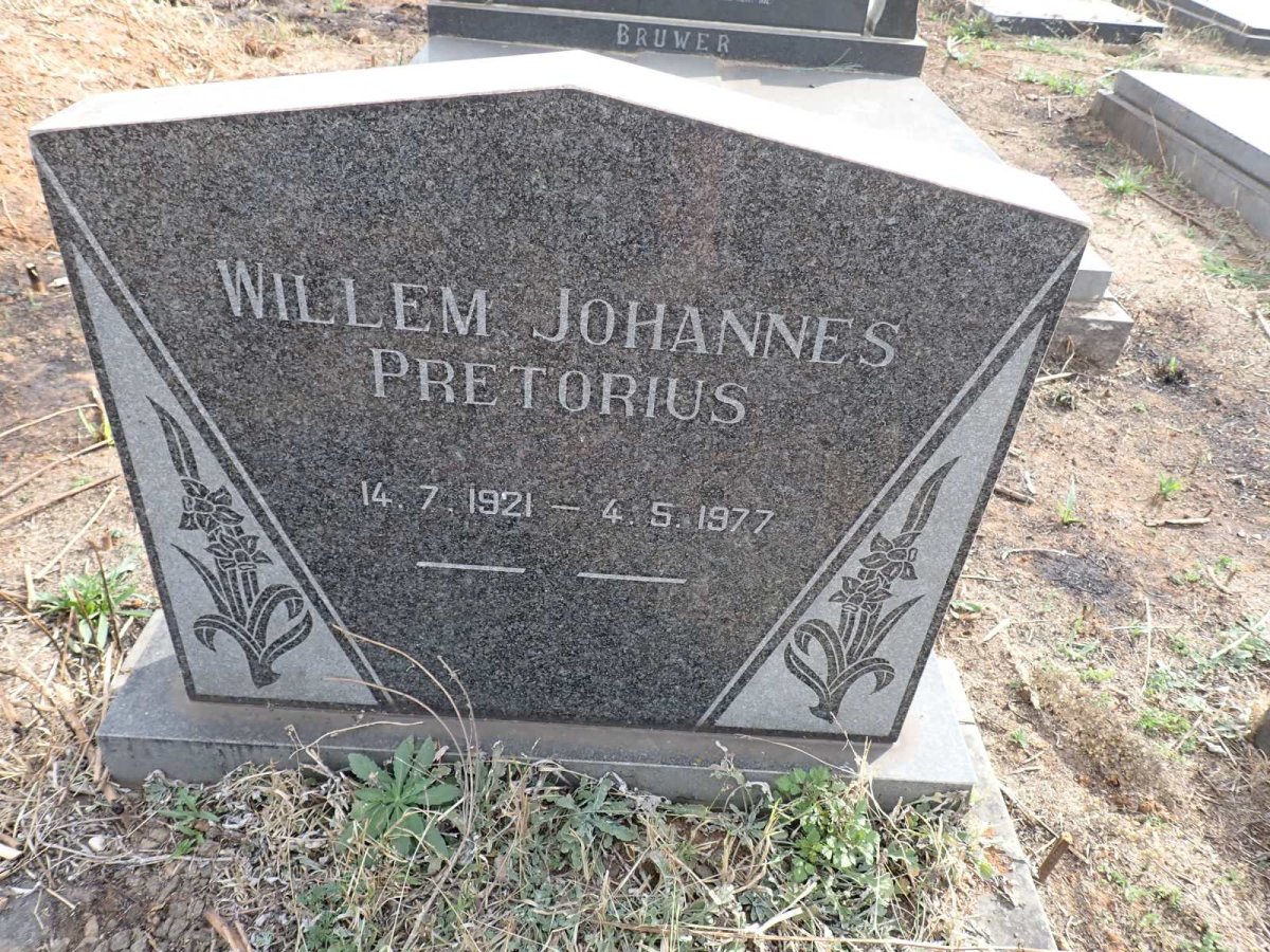PRETORIUS Willem Johannes 1921-1977