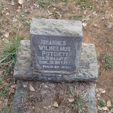 POTGIETER Johannes Wilhelmus 1925-1927