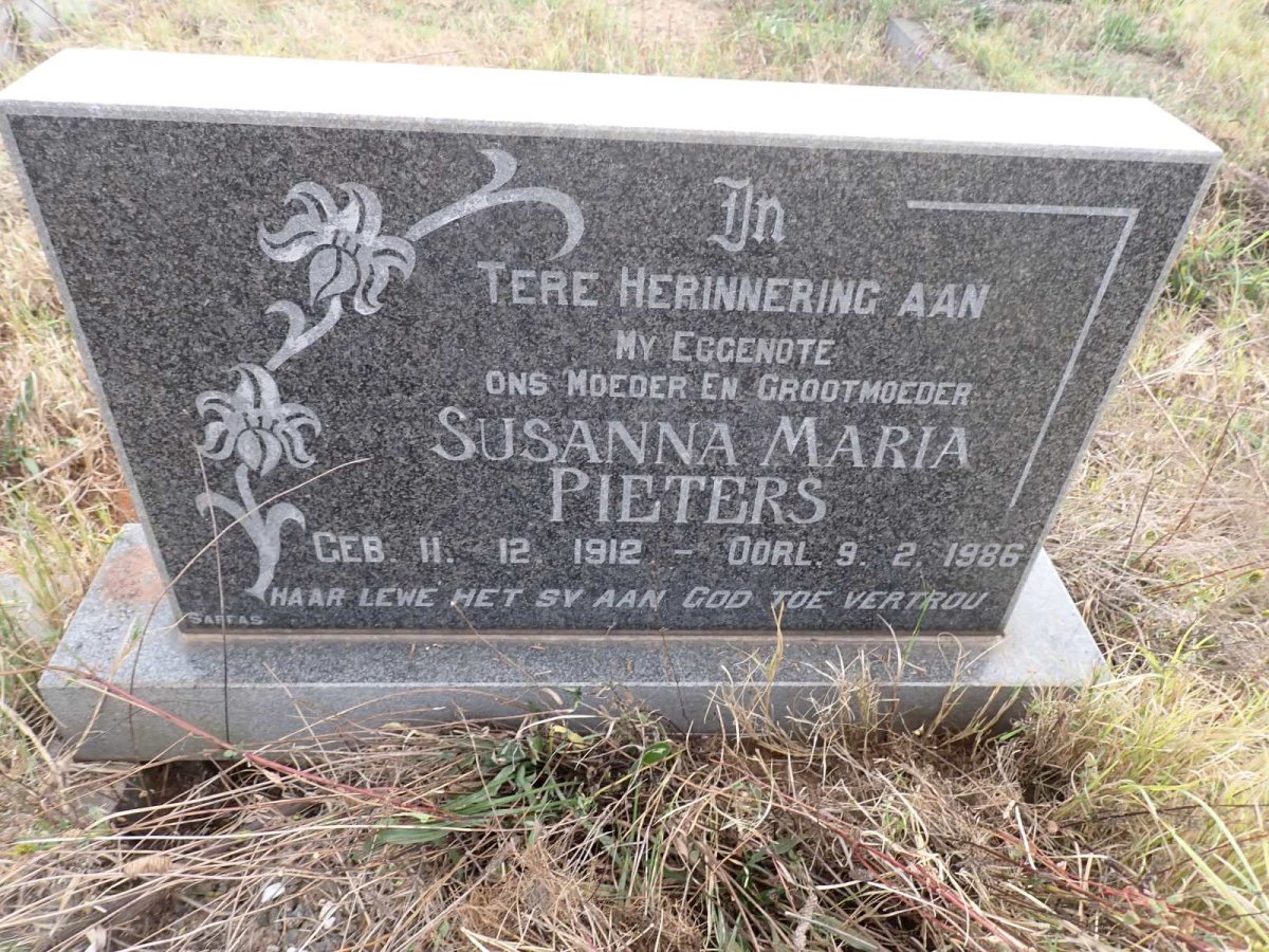 PIETERS Susanna Maria 1912-1986