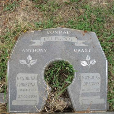 PLOOY Nicholas Johannes, du 1960- & Hendrika Christina 1954-2004
