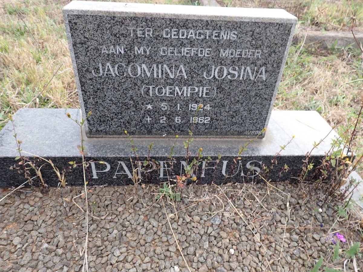 PAPENFUS Jacomina Josina 1924-1962