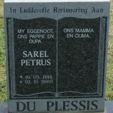 PLESSIS Sarel Petrus, du 1918-2000