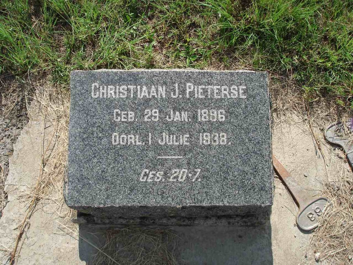 PIETERSE Christiaan J. 1896-1938