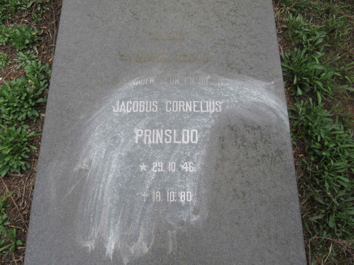 PRINSLOO Jacobus Cornelius 1946-1980