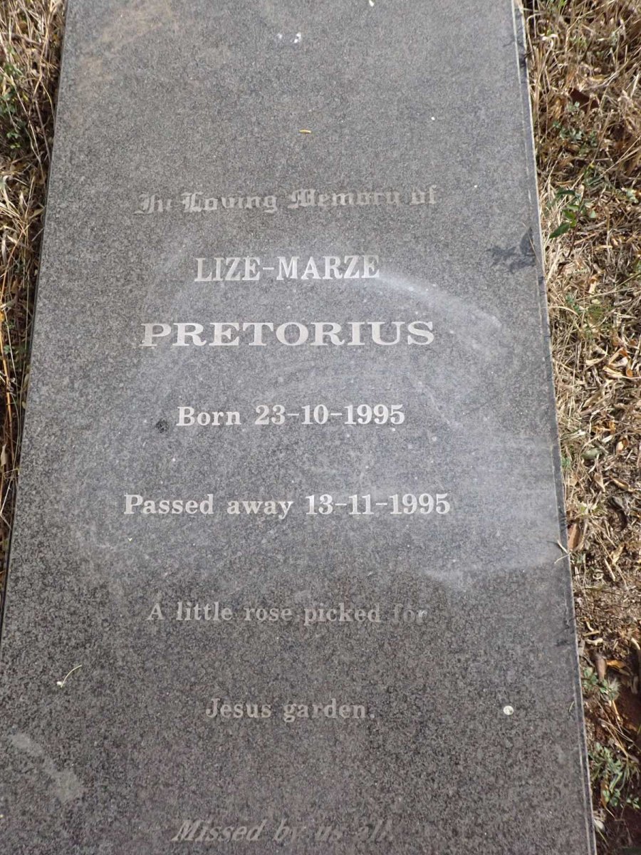 PRETORIUS Lize-Marze 1995-1995