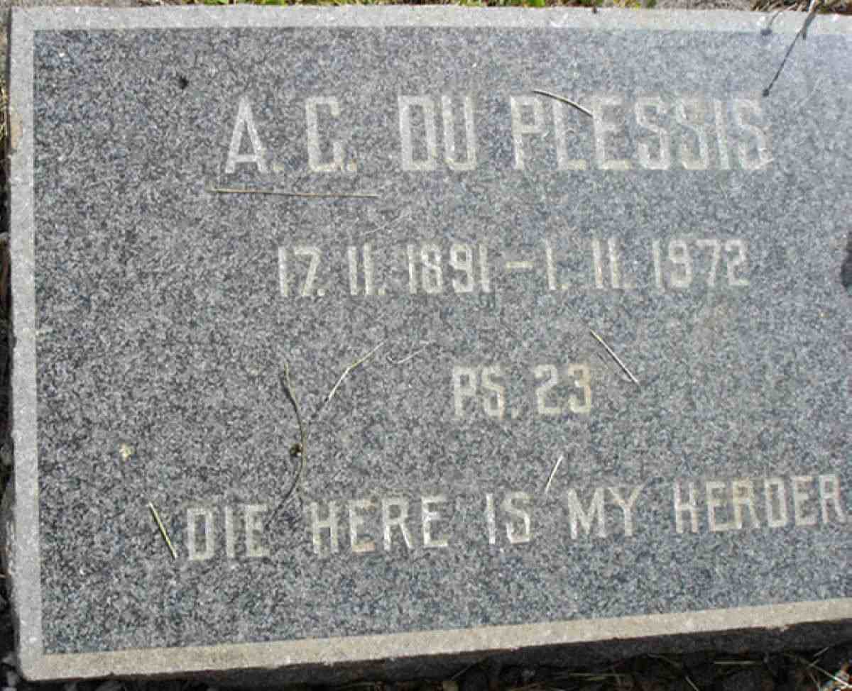 PLESSIS A.C., du 1891-1972
