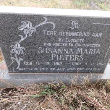 PIETERS Susanna Maria 1912-1986