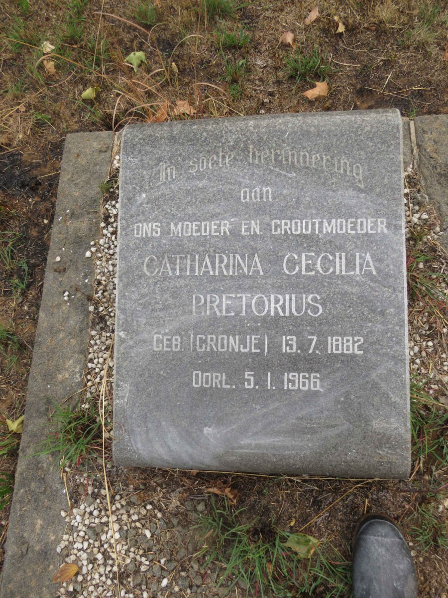 PRETORIUS Catharina Cecelia nee CRONJE 1882-1966