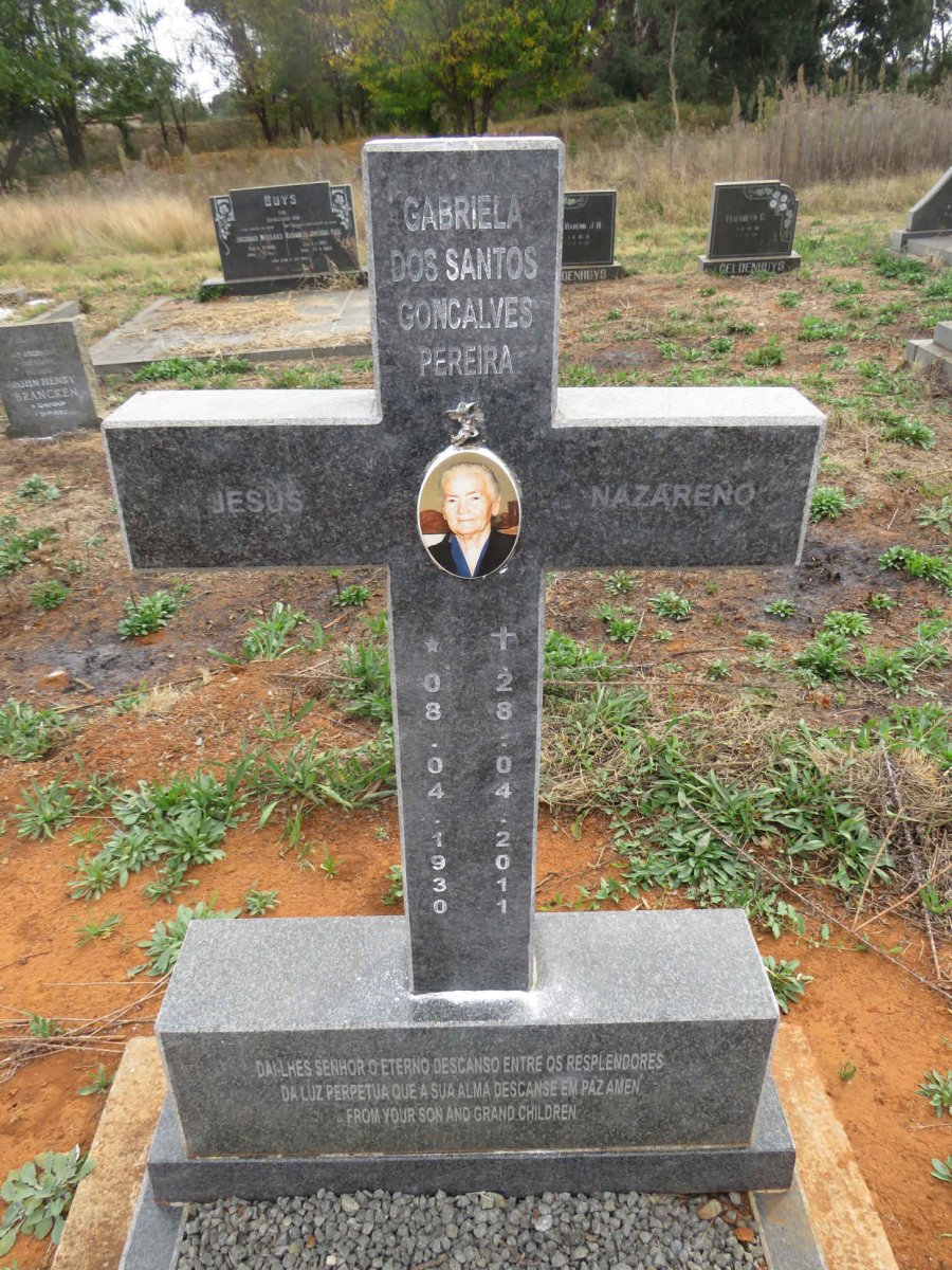 PEREIRA Gabriela Dos Santos Goncalves 1930-2011