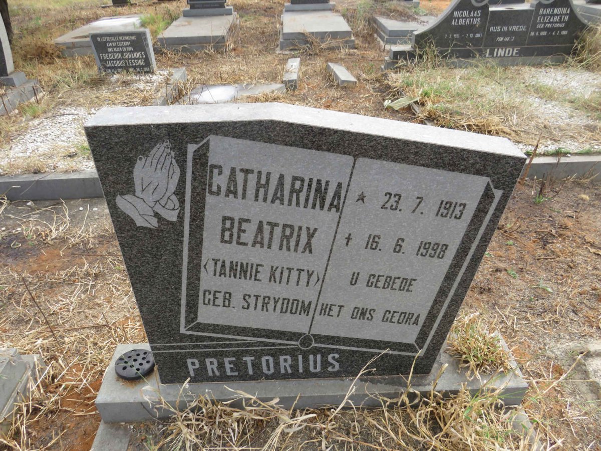PRETORIUS Catharina Beatrix nee STRYDOM 1913-1998