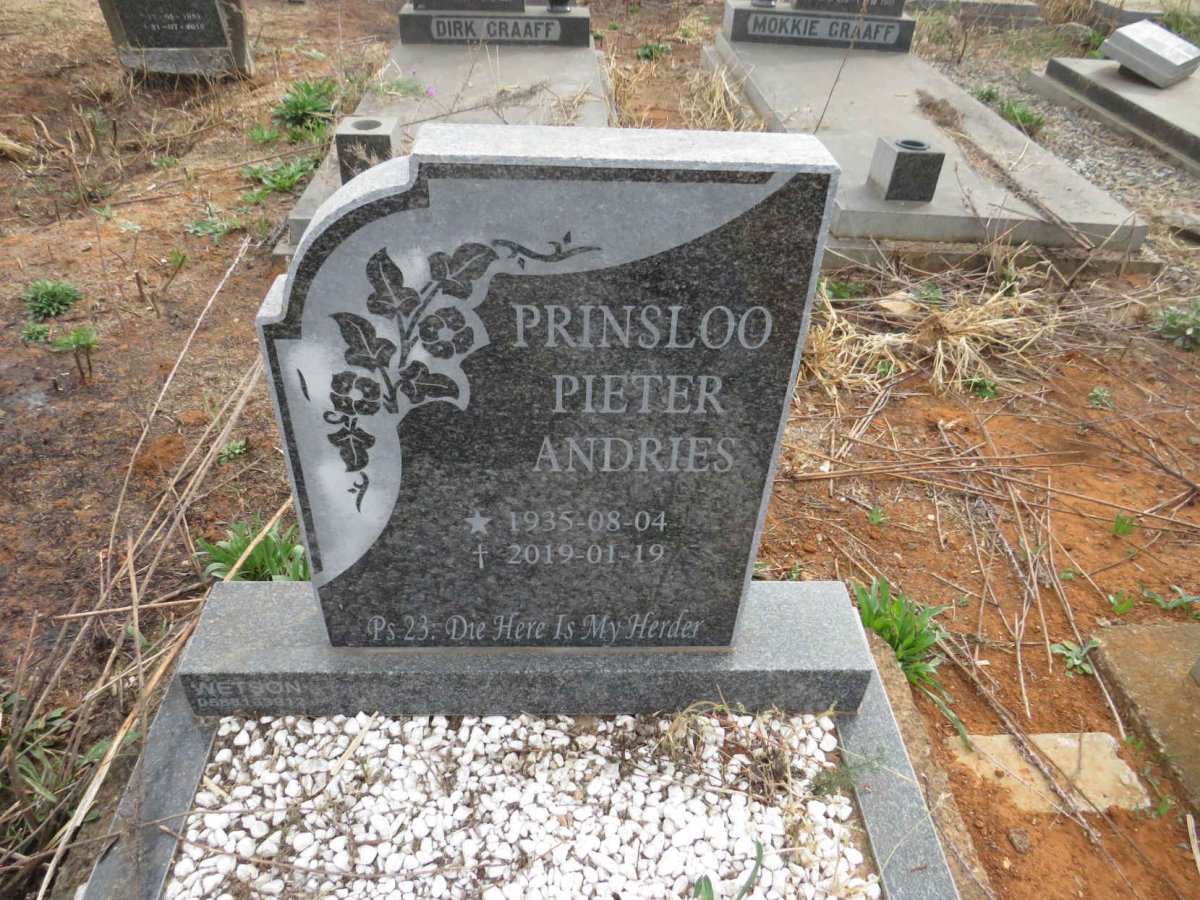 PRINSLOO Pieter Andries 1935-2019