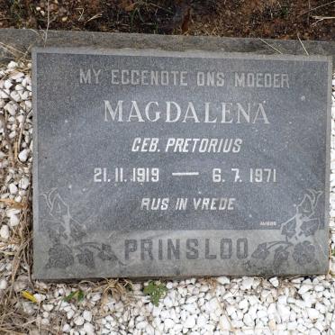 PRINSLOO Magdalena nee PRETORIUS 1919-1971