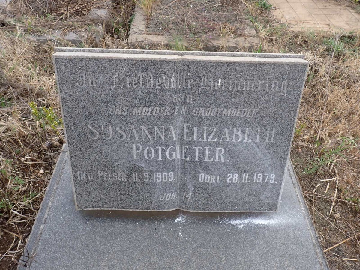 POTGIETER Susanna Elizabeth 1909-1979