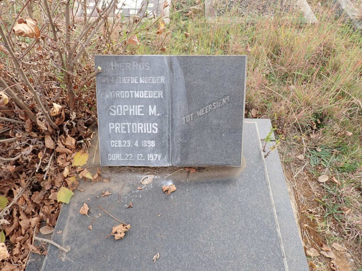 PRETORIUS Sophie M. 1898-1971