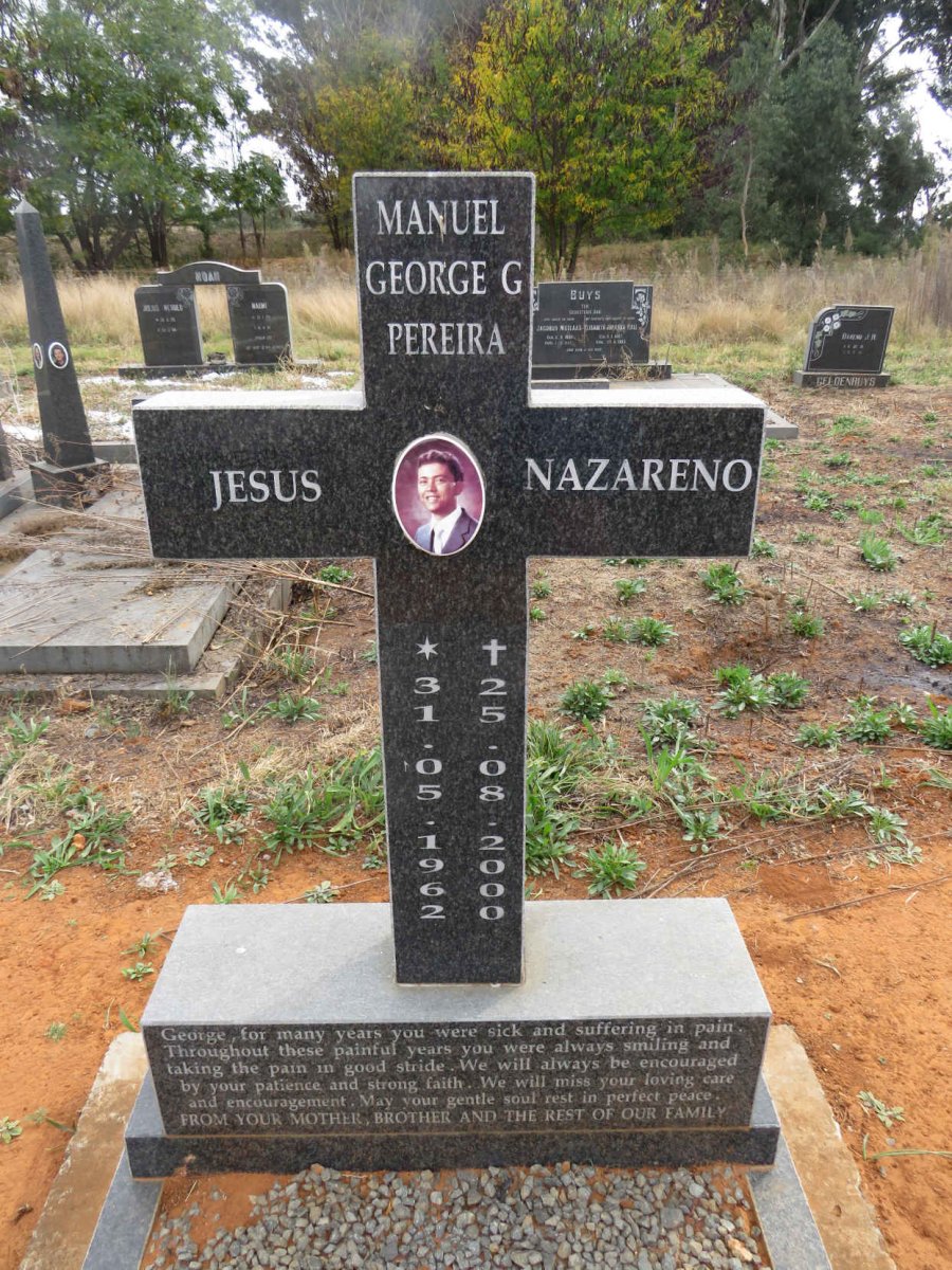 PEREIRA Manuel George G. 1962-2000