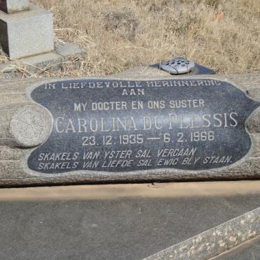 PLESSIS Carolina, du 1935-1966
