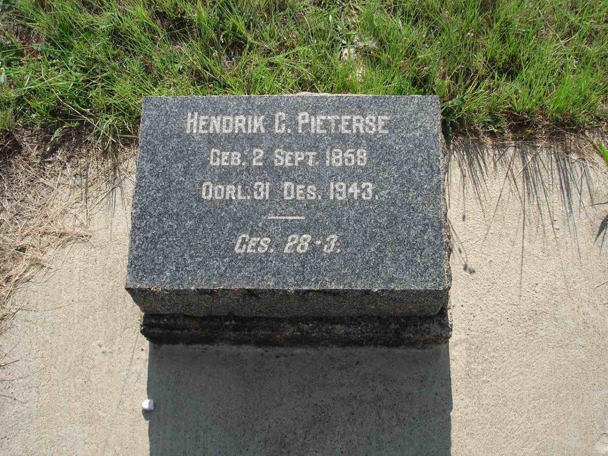 PIETERSE Hendrik C. 1858-1943