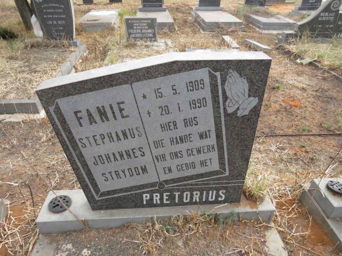 PRETORIUS Stephanus Johannes Strydom 1909-1990