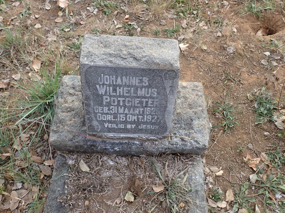 POTGIETER Johannes Wilhelmus 1925-1927