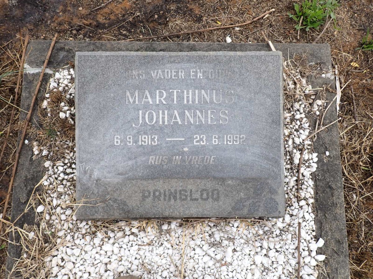 PRINSLOO Marthinus Johannes 1913-1992