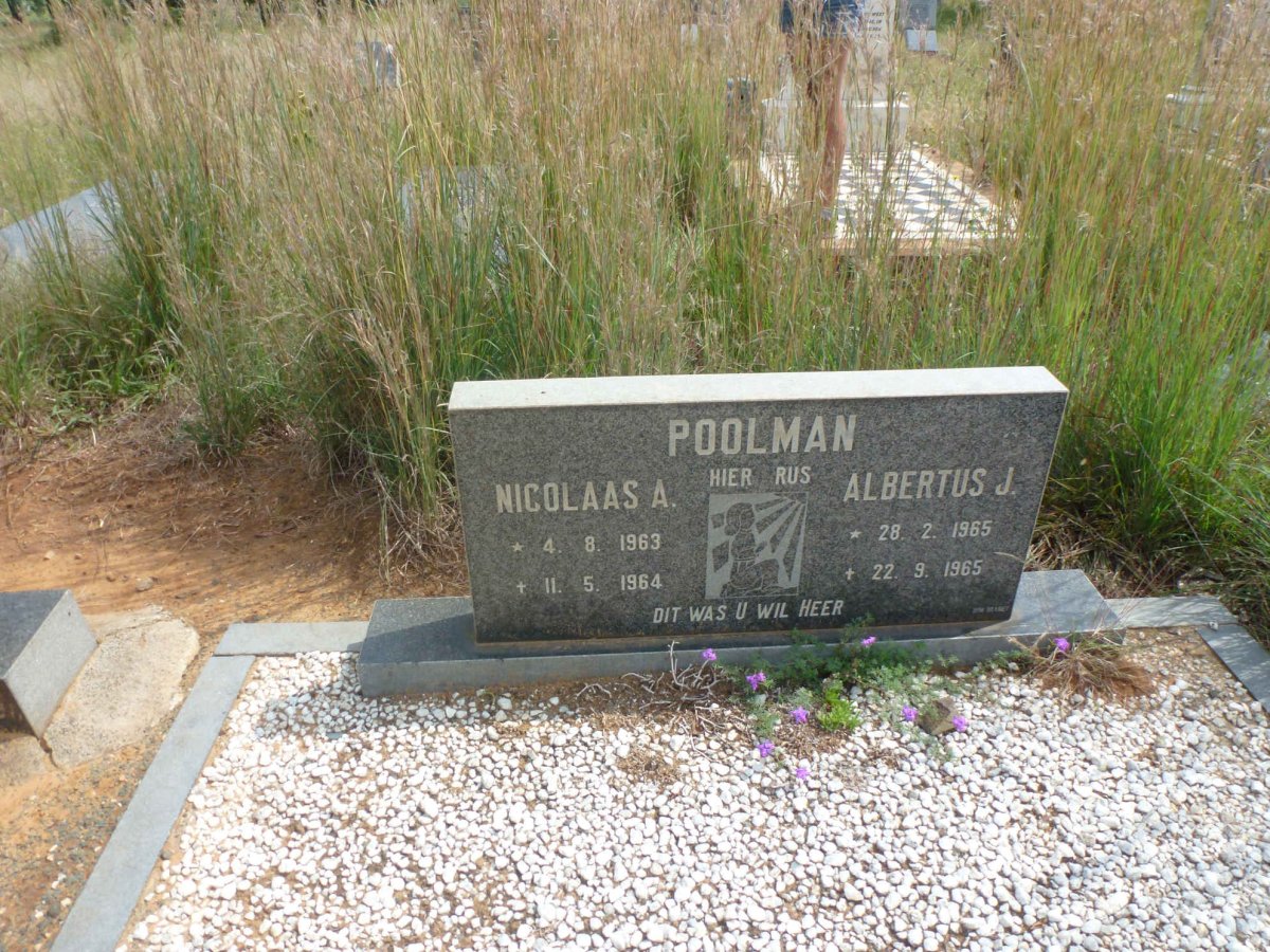 POOLMAN Nicolaas A. 1963-1964 :: POOLMAN Albertus J. 1965-1965