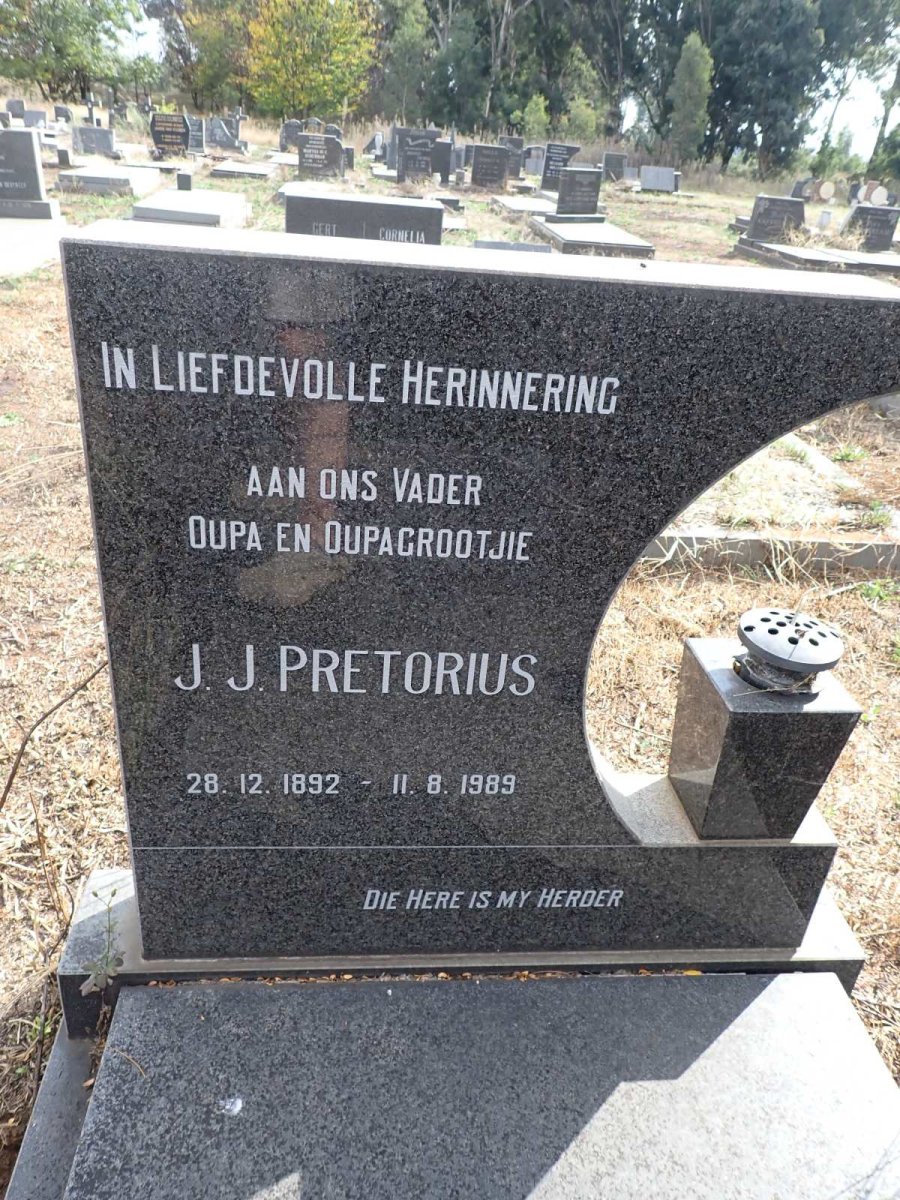 PRETORIUS J.J. 1892-1989