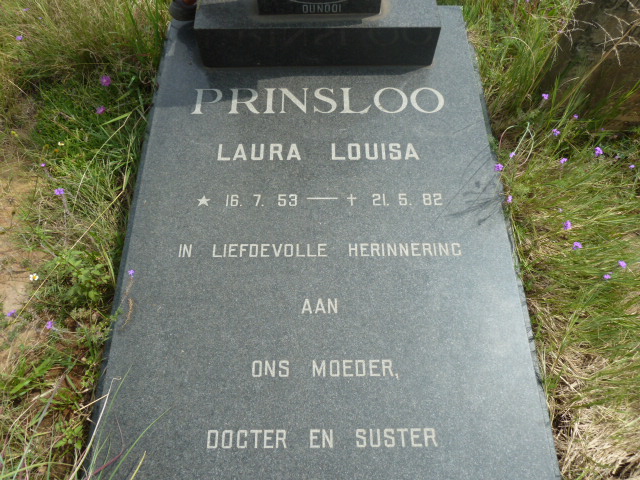 PRINSLOO Laura Louisa 1953-1982