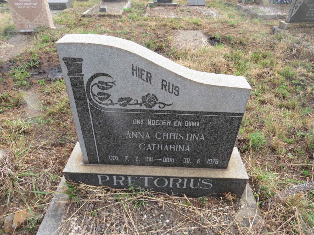 PRETORIUS Anna Christina Catharina 1911-1976