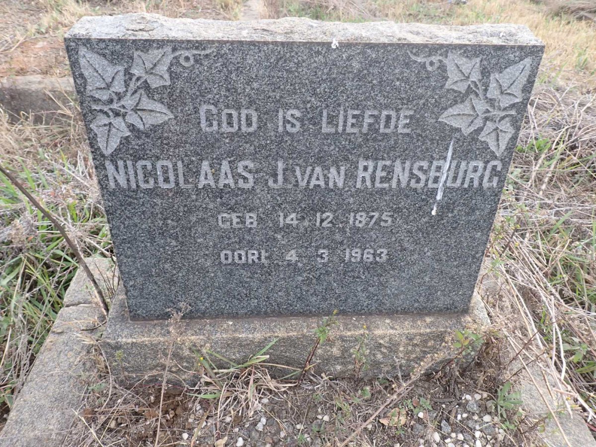 RENSBURG Nicolaas J., van 1875-1963
