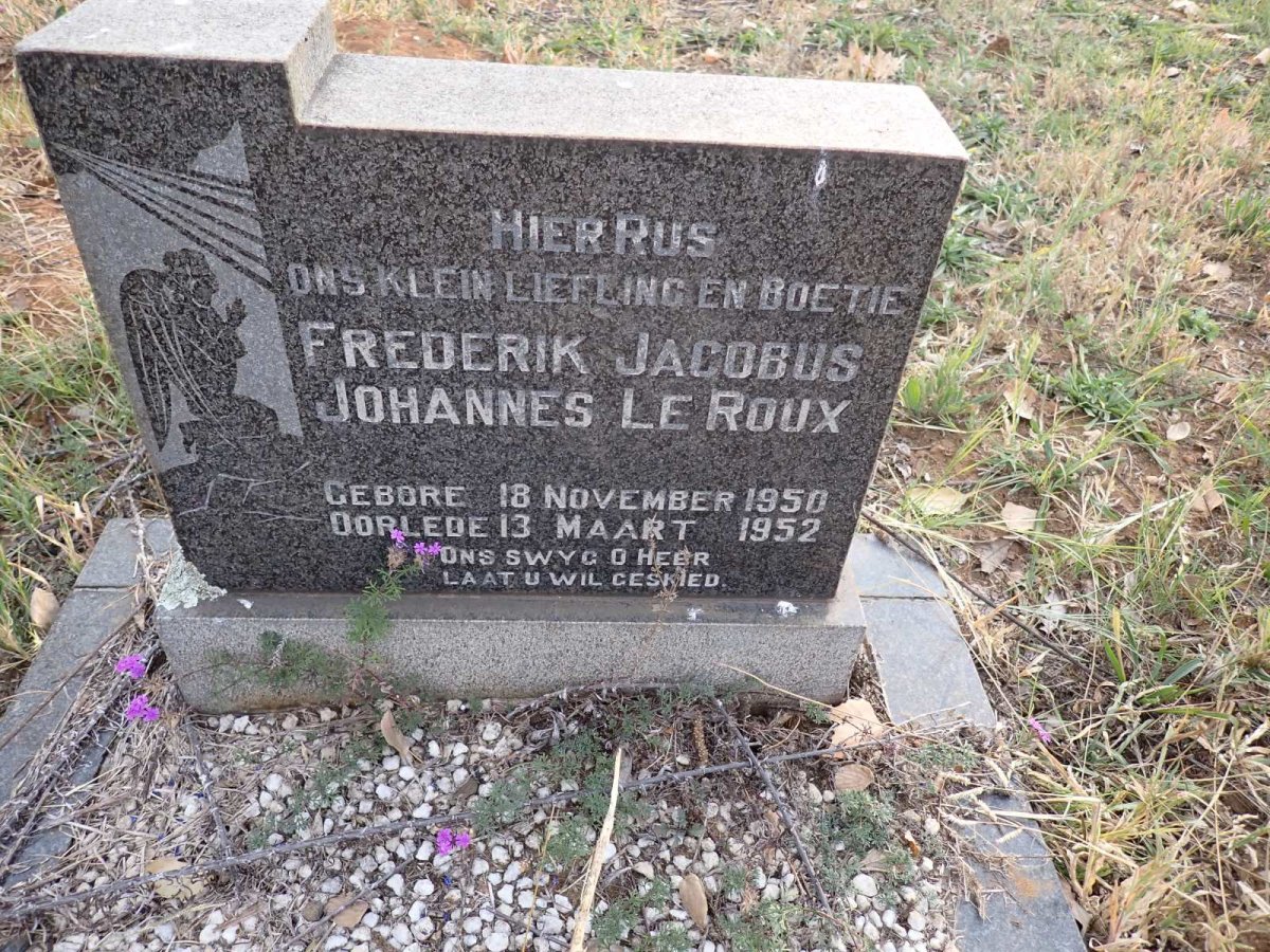 ROUX Frederik Jacobus Johannes, le 1950-1952