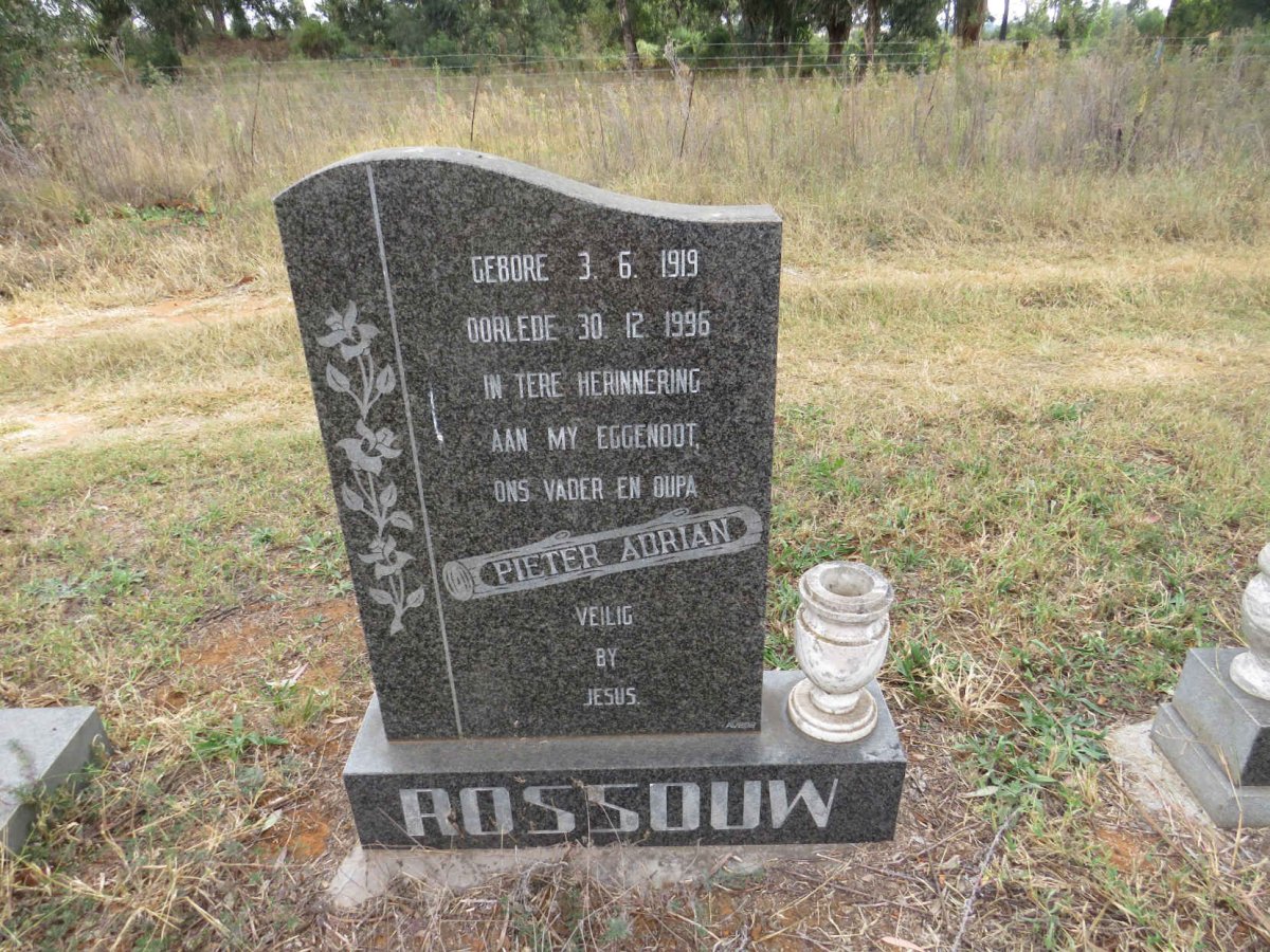 ROSSOUW Pieter Adrian 1919-1996
