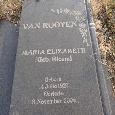 ROOYEN Thomas Phillipus, van 1927-2011 & Maria Elizabeth BLOEM 1927-2006 _2