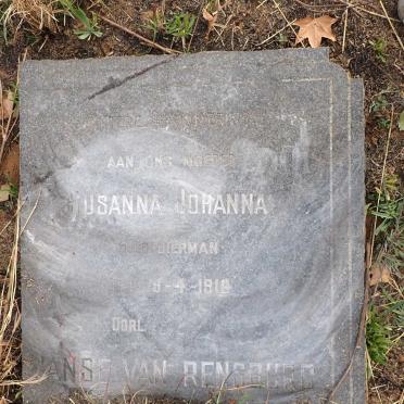 RENSBURG Susanna Johanna, Janse van nee BIERMAN 191?-