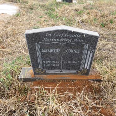 RENSBURG Connie, Janse v. 1941- & Marietjie 1944-2017