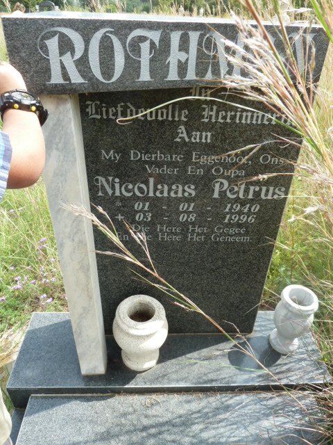 ROTHMAN Nicolaas Petrus 1940-1996
