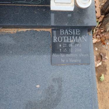ROTHMAN Hennie 1932-2002 & Sarie 1931-1990 :: ROTHMAN Basie 1953-2006_2