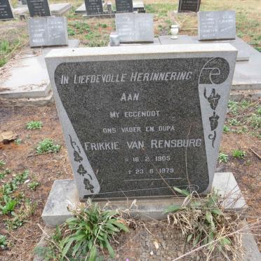 RENSBURG Frikkie, van 1905-1979