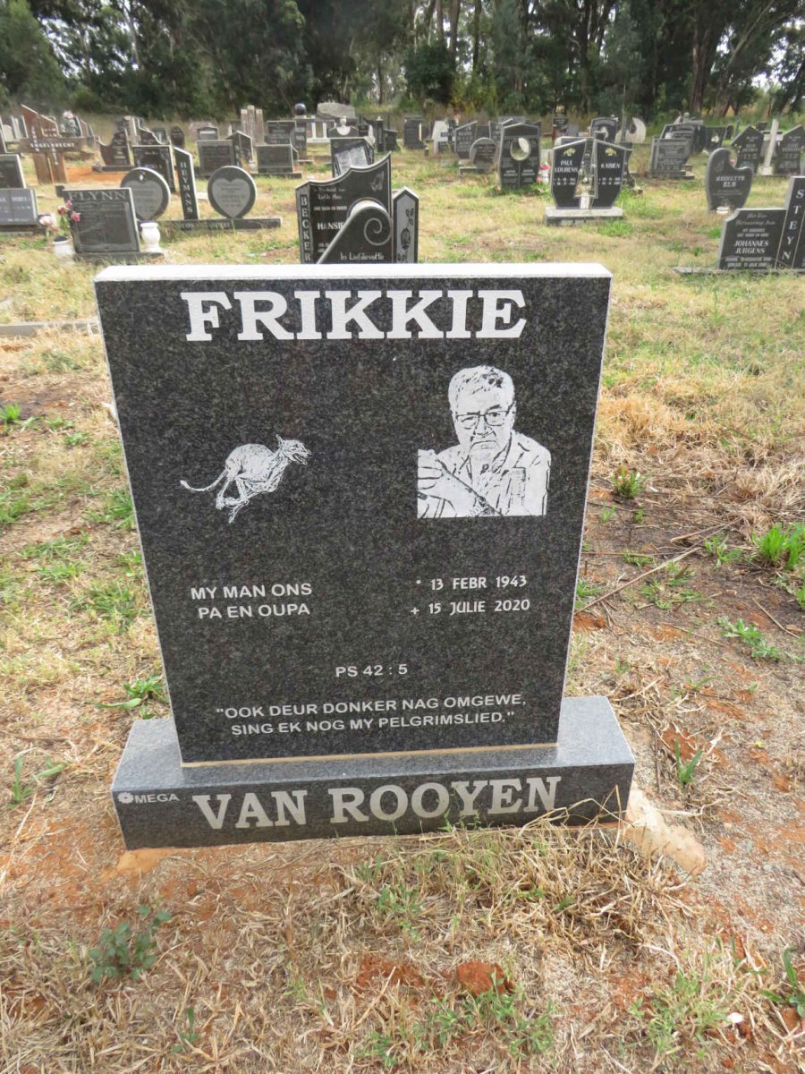 ROOYEN Frikkie, van 1943-2020
