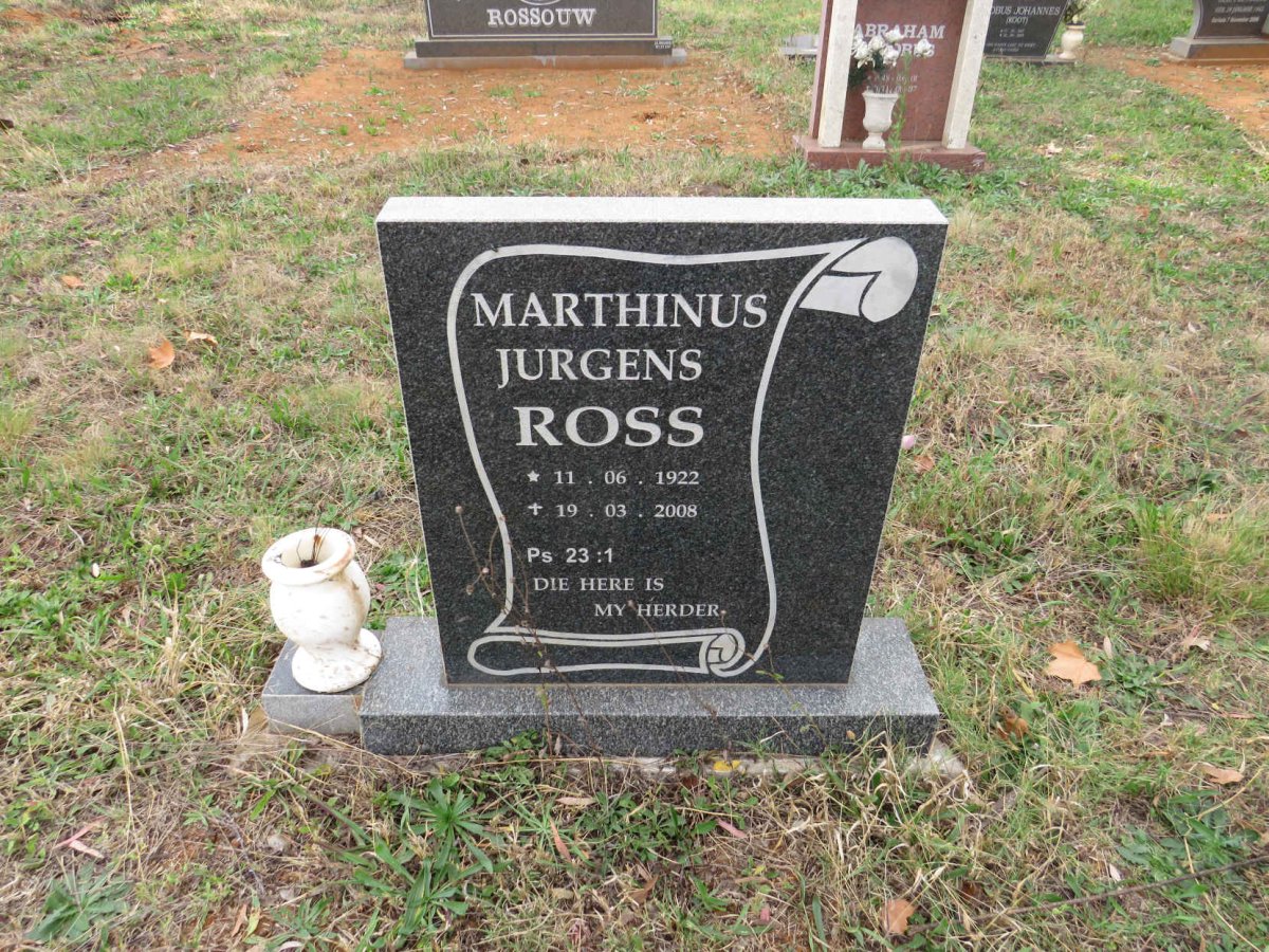 ROSS Marthinus Jurgens 1922-2008